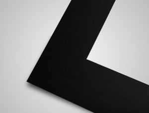 8011 Black picture framing mount