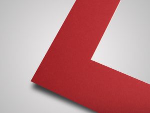 8699 Football red picture framing mount