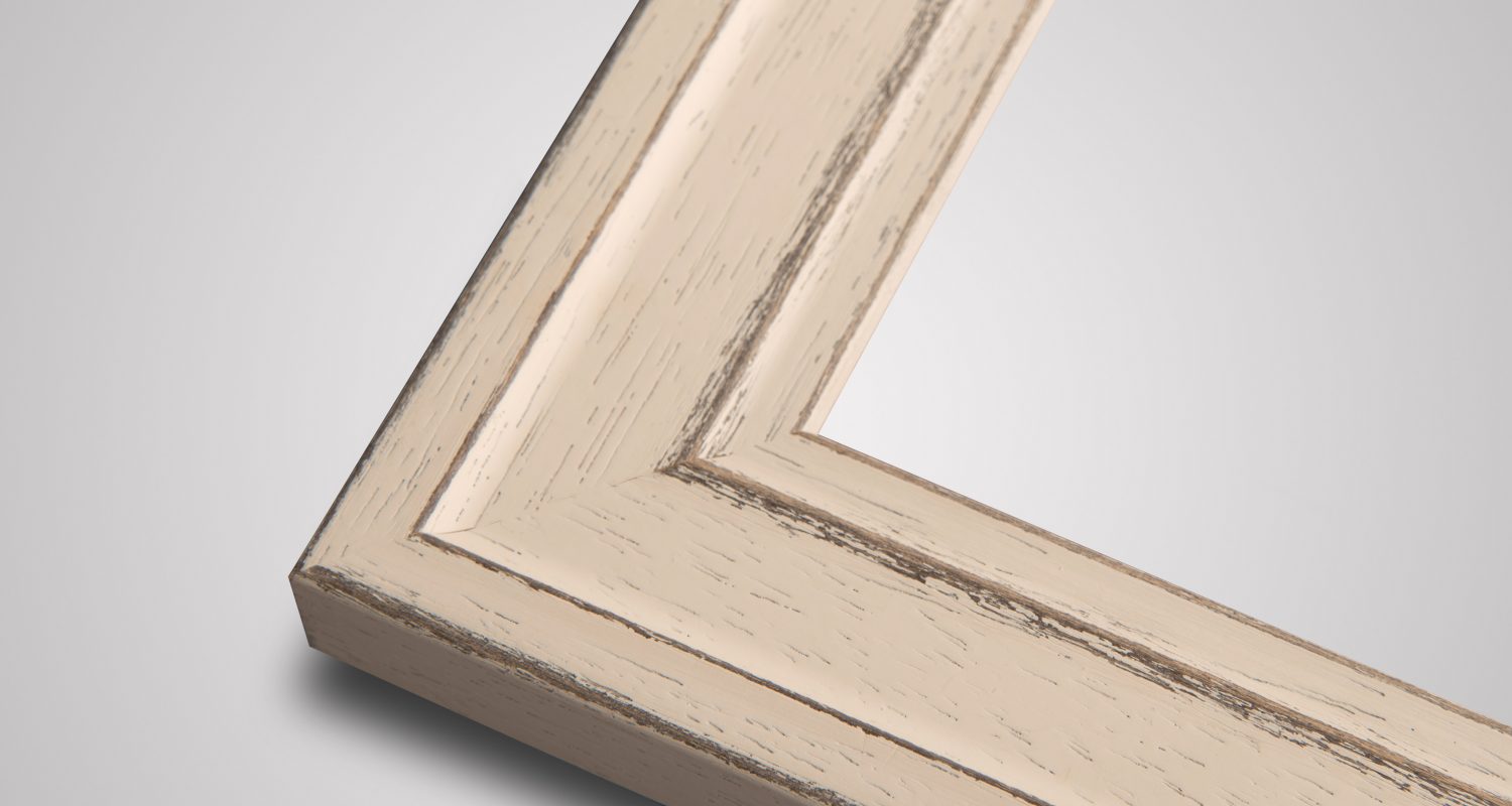 Venice small white picture frame