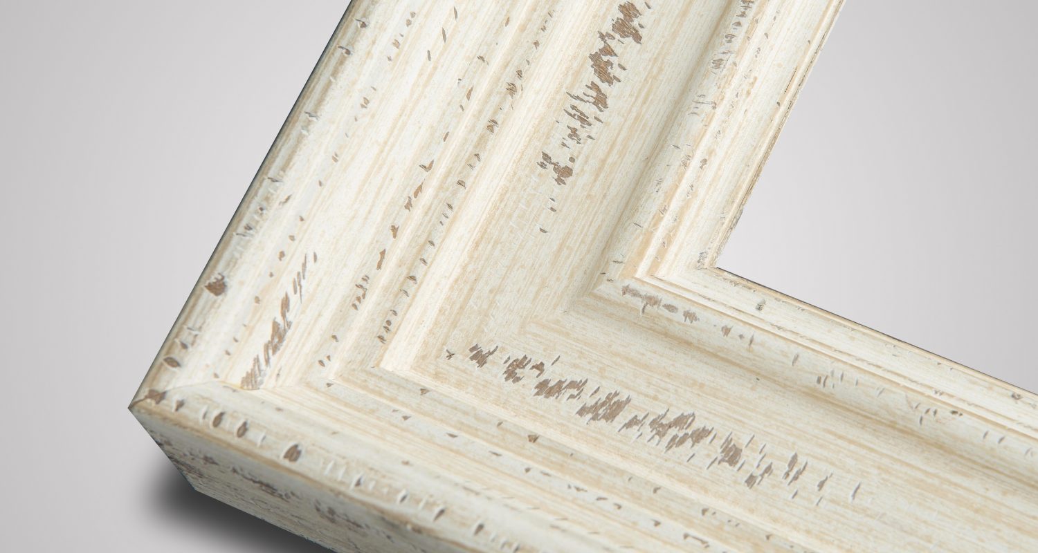 Chateaux large white shabby chic picture frame