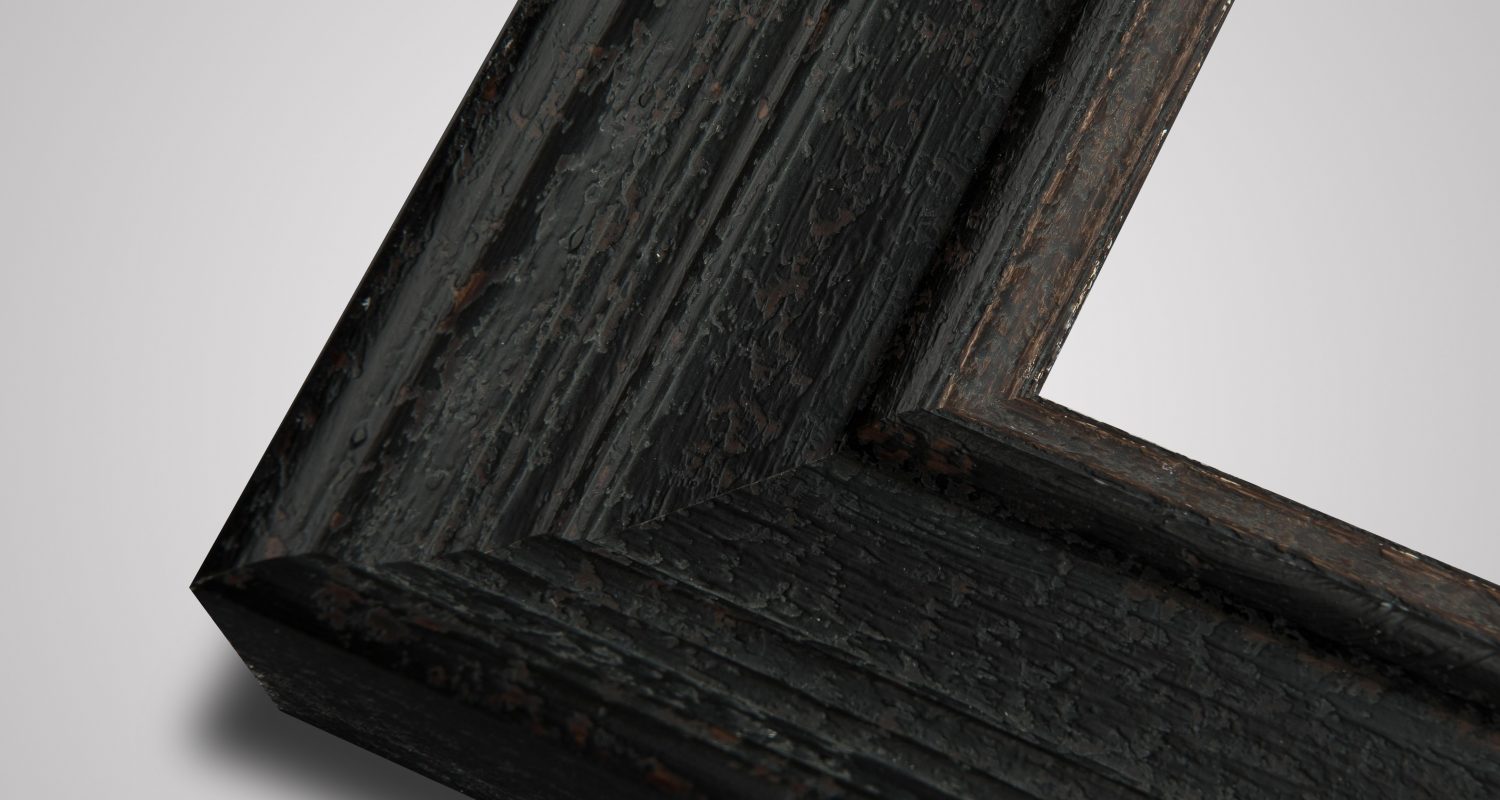 Chateaux large black shabby chic picture frame