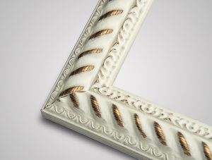 Chatsworth large white picture frame