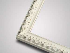 Chatsworth small white picture frame