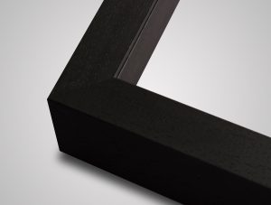 Fine art float picture frame in black