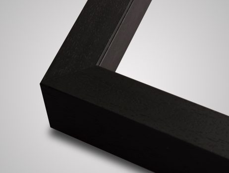 Fine art float picture frame in black