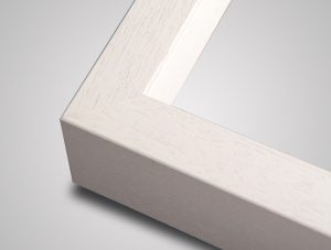 Fine art float picture frame in white