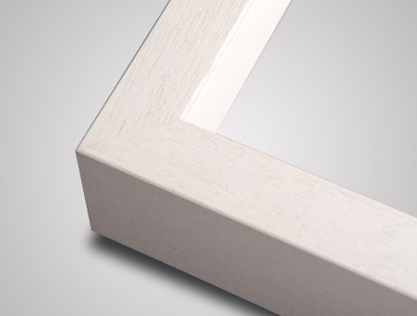 Fine art float picture frame in white