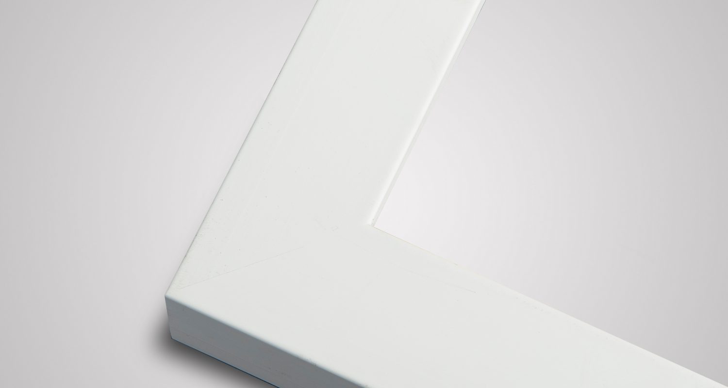 Hardwick smooth white picture frame
