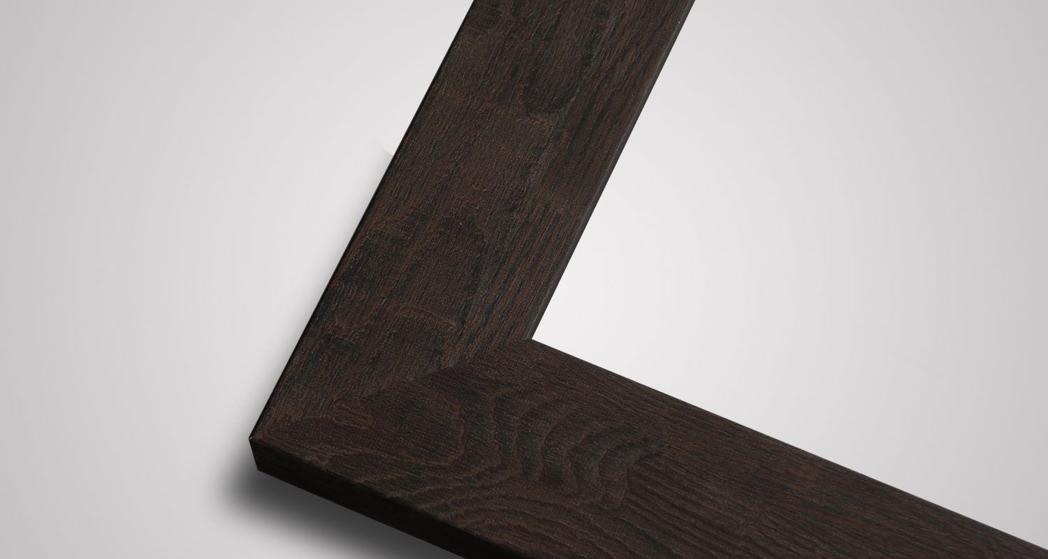 Manor flat bark picture frame