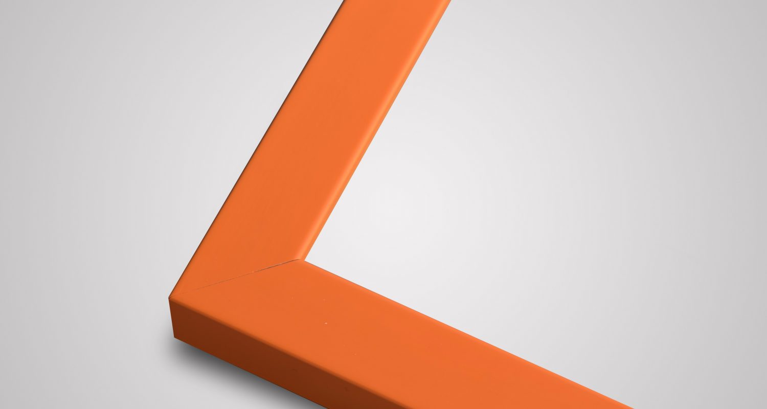 Rainbow orange picture framing