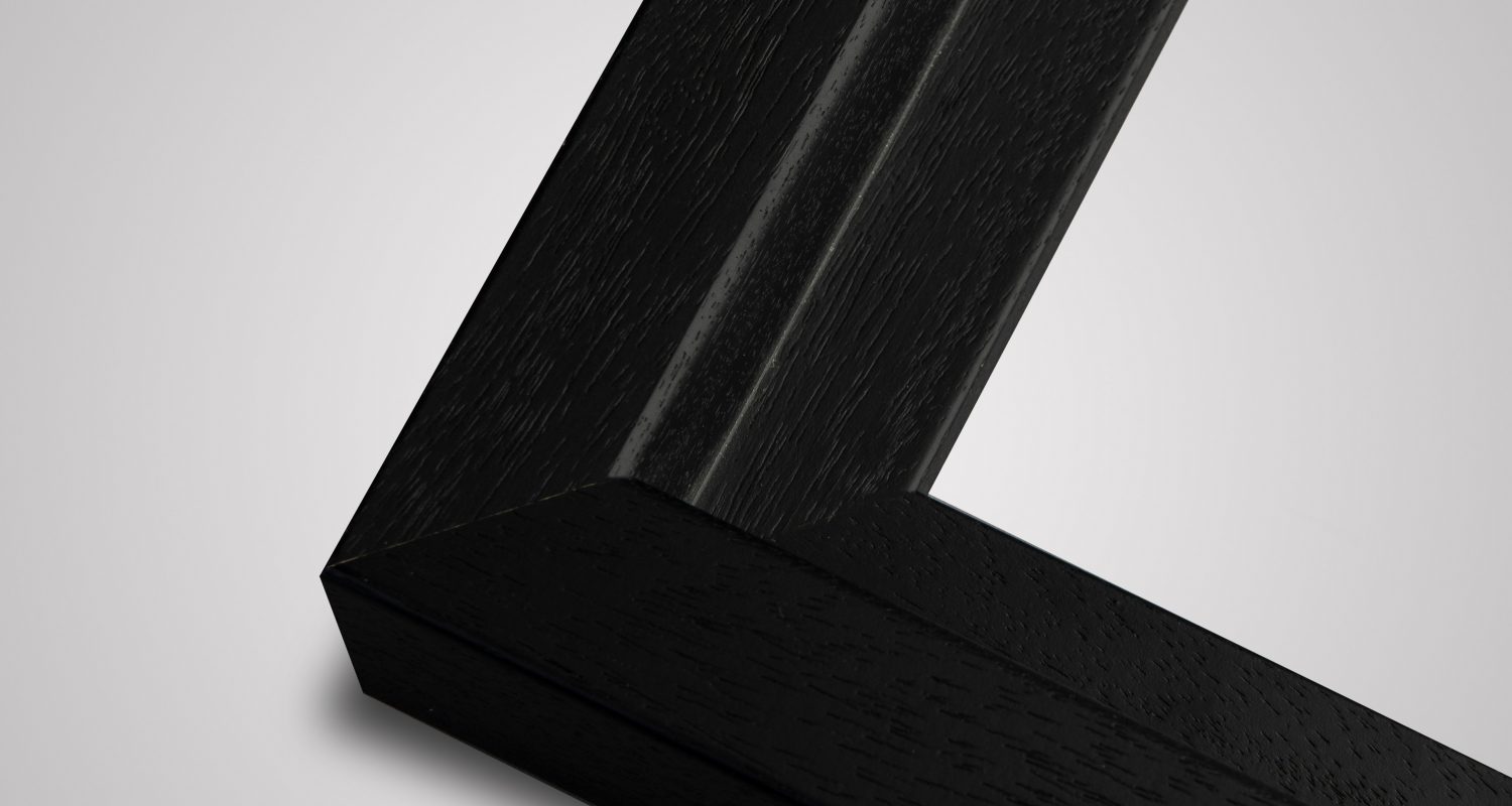 Large canvas picture frame in black