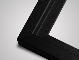Large canvas picture frame in black