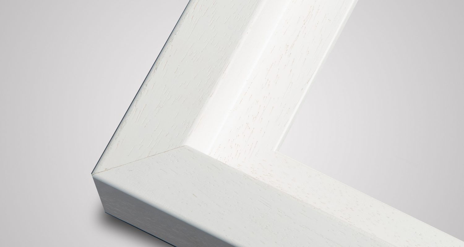 Large canvas picture frame in white