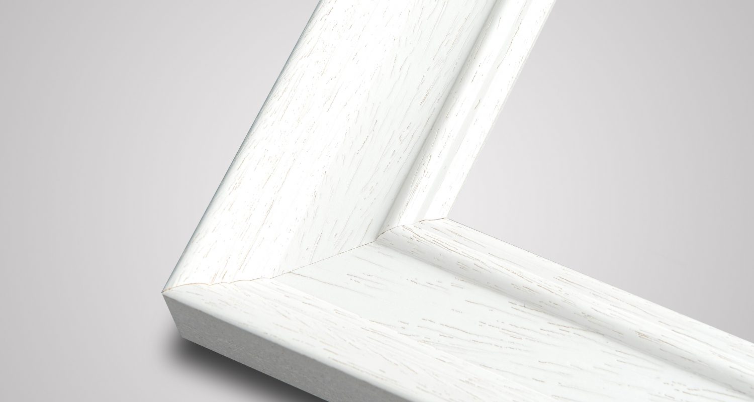 Regency large white picture frame
