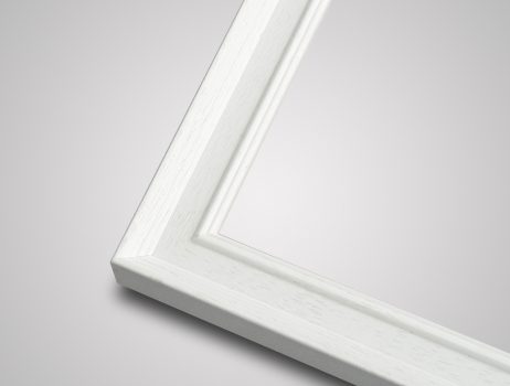 Regency small white picture frame