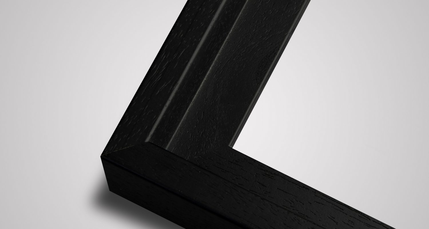 Small canvas picture frame in black
