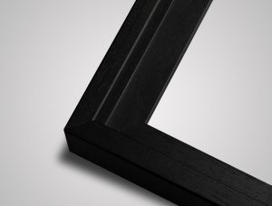 Small canvas picture frame in black