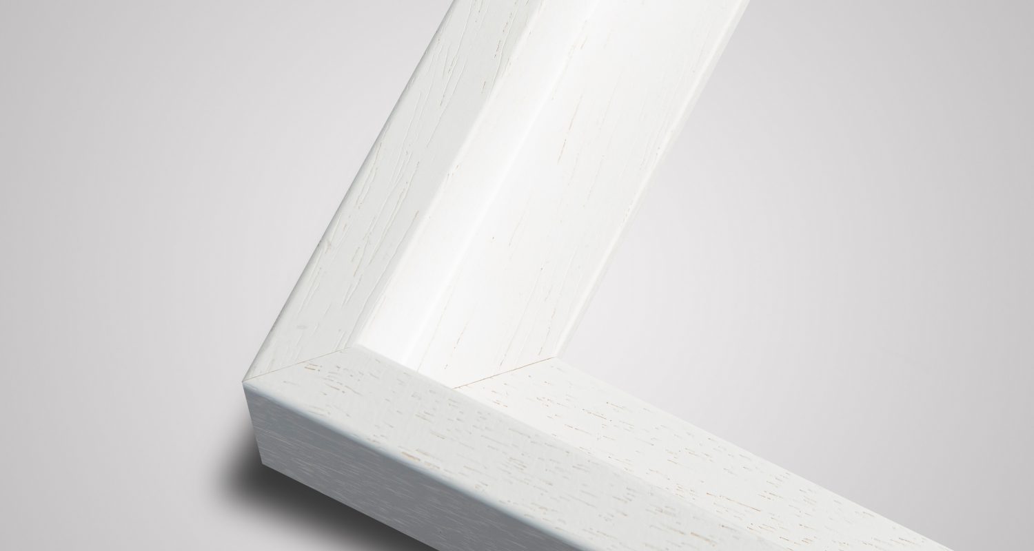Small canvas picture frame in white